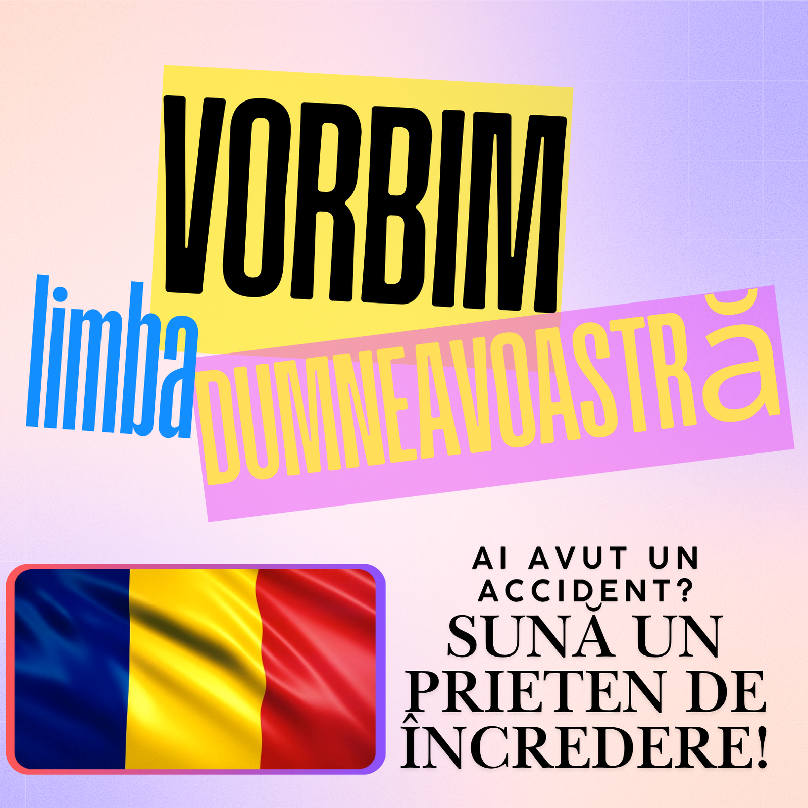 Romanian language support tile for Accident Assist Network accident assistance and coordination.