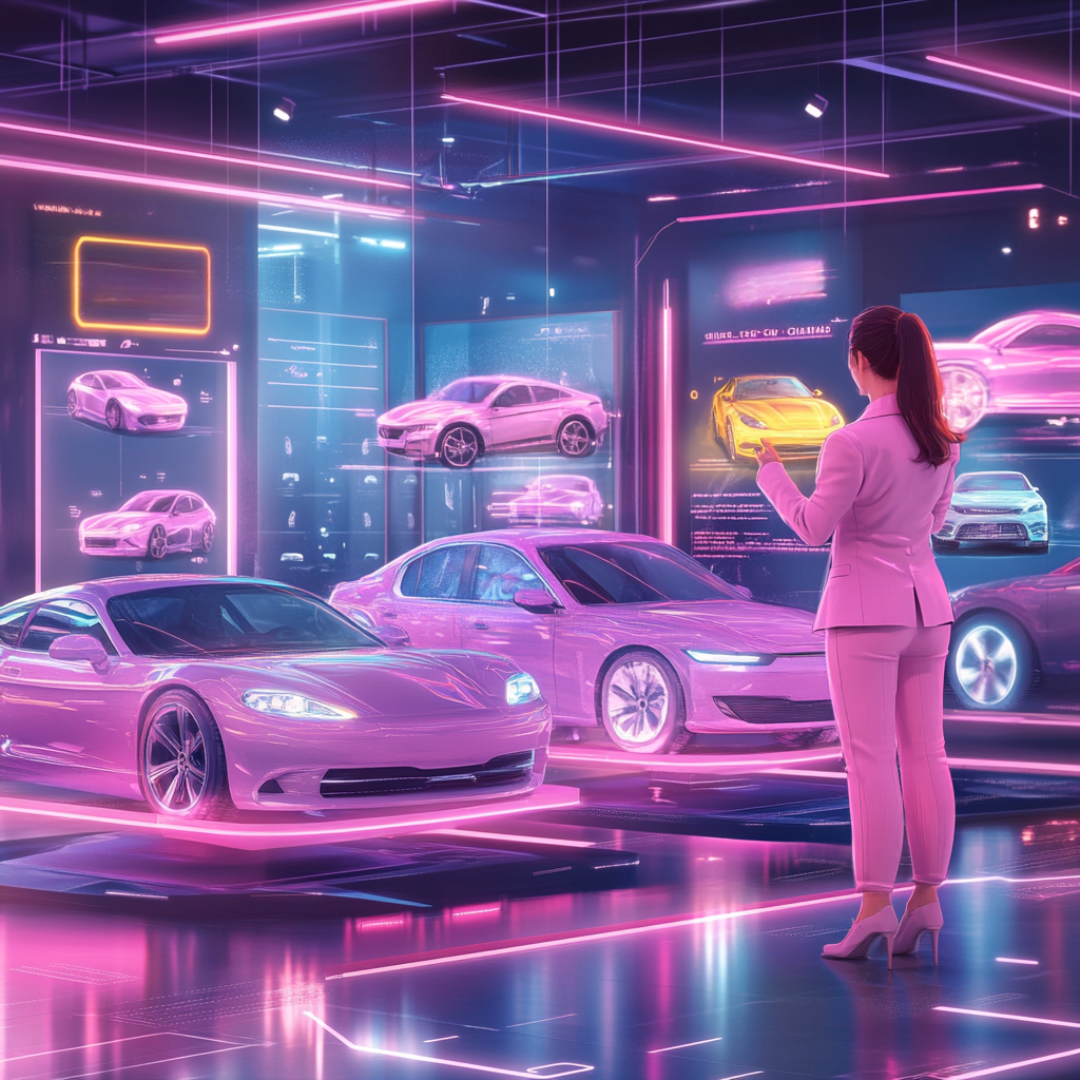 Garage scene with multiple vehicles, showing a replacement vehicle fleet for non-fault accident support.