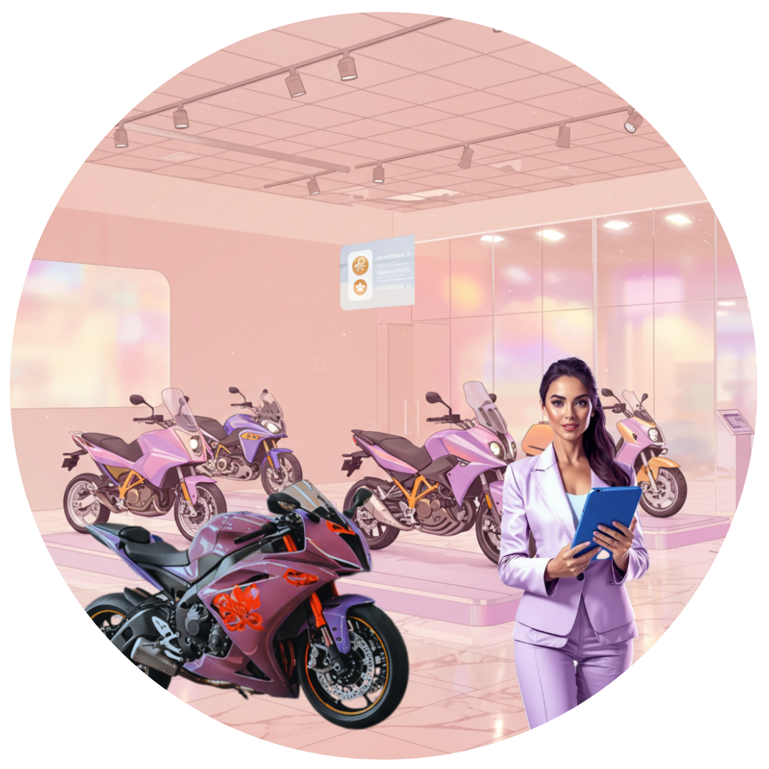 Like-for-like replacement bike visual for bikers after a non-fault accident, shown on homepage.