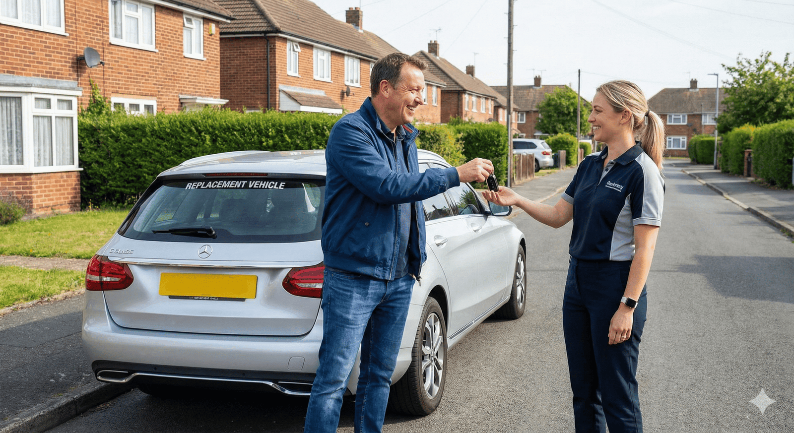 Driver happy with replacement vehicle handover