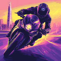 Motorcyclist leaning into a fast corner, used as a supporting image for bike accident support on the bikers and delivery page.